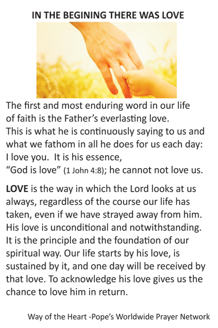 in the begining there was love