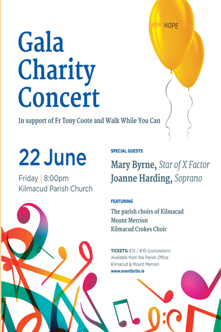 Gala Charity Concert – St Laurence O’Toole, Kilmacud this Friday 22nd in aid of WWYC.ie
