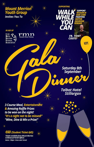 Gala Dinner – a finale to WWYC walk & a fundraiser for IMNDA & RMN