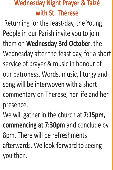 Prayers and Taize