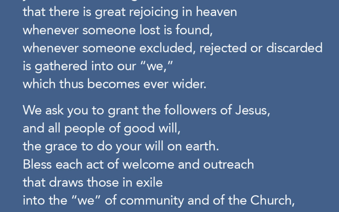 Prayer for 107th world day of migrants and refugees