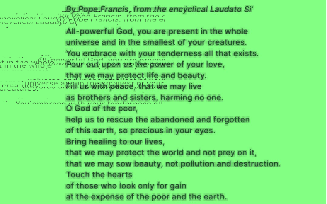 prayer for our earth